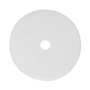 Boardwalk Polishing Floor Pads, 24" Diameter, White, 5/Carton View Product Image