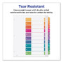 Avery Customizable TOC Ready Index Multicolor Tab Dividers, Extra Wide Tabs, 10-Tab, 1 to 10, 11 x 9.25, White, 1 Set (AVE11165) View Product Image