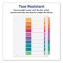 Avery Customizable TOC Ready Index Multicolor Tab Dividers, Extra Wide Tabs, 10-Tab, 1 to 10, 11 x 9.25, White, 1 Set View Product Image