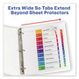 Avery Customizable TOC Ready Index Multicolor Tab Dividers, Extra Wide Tabs, 10-Tab, 1 to 10, 11 x 9.25, White, 1 Set View Product Image