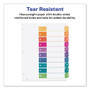 Avery Customizable TOC Ready Index Multicolor Tab Dividers, Uncollated, 10-Tab, 1 to 10, 11 x 8.5, White, 24 Sets (AVE11169) View Product Image