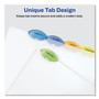 Avery Insertable Style Edge Tab Plastic Dividers, 5-Tab, 11 x 8.5, Translucent, 1 Set (AVE11200) View Product Image