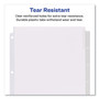 Avery Insertable Big Tab Dividers, 8-Tab, 11.13 x 9.25, White, Clear Tabs, 1 Set (AVE11223) View Product Image