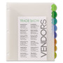 Avery Insertable Style Edge Tab Plastic 1-Pocket Dividers, 8-Tab, 11.25 x 9.25, Translucent, 1 Set View Product Image