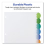 Avery Insertable Style Edge Tab Plastic 1-Pocket Dividers, 8-Tab, 11.25 x 9.25, Translucent, 1 Set View Product Image