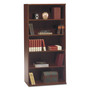 Bush Series C Collection Bookcase, Five-Shelf, 35.63w x 15.38d x 72.78h, Hansen Cherry (BSHWC24414) View Product Image