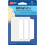 Avery UltraTabs Filing Tabs - 24 Tab(s) - 1.50" Tab Height x 3" Tab Width - Clear Film, White Paper Tab(s) Product Image 