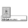 Avery Permanent TrueBlock File Folder Labels with Sure Feed Technology, 0.66 x 3.44, White, 30/Sheet, 60 Sheets/Box (AVE75366) View Product Image