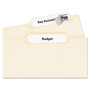 Avery Permanent TrueBlock File Folder Labels with Sure Feed Technology, 0.66 x 3.44, White, 30/Sheet, 60 Sheets/Box (AVE75366) View Product Image