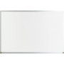 Lorell Economy Dry-erase Board - 48" (4 ft) Width x 36" (3 ft) Height - White Melamine Surface - White Aluminum Frame - Rectangle Product Image 