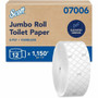 Scott Coreless High-Capacity Jumbo Roll Toilet Paper with Elevated Design - 2 Ply - 3.78" Width x 1150 ft Length - White - Fiber Product Image 
