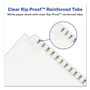 Avery Preprinted Legal Exhibit Side Tab Index Dividers, Avery Style, 26-Tab, 51 to 75, 11 x 8.5, White, 1 Set View Product Image