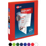 Avery Heavy-Duty View Binder with DuraHinge and One Touch EZD Rings, 3 Rings, 1" Capacity, 11 x 8.5, Red View Product Image