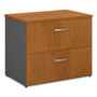 Bush Series C Lateral File, 2 Legal/Letter/A4/A5-Size File Drawers, Natural Cherry/Graphite Gray, 35.75" x 23.38" x 29.88" (BSHWC72454ASU) View Product Image