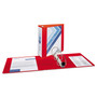 Avery Heavy-Duty View Binder with DuraHinge and Locking One Touch EZD Rings, 3 Rings, 4" Capacity, 11 x 8.5, Red View Product Image