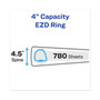 Avery Heavy-Duty View Binder with DuraHinge and Locking One Touch EZD Rings, 3 Rings, 4" Capacity, 11 x 8.5, Red View Product Image