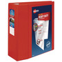 Avery Heavy-Duty View Binder with DuraHinge and Locking One Touch EZD Rings, 3 Rings, 5" Capacity, 11 x 8.5, Red View Product Image