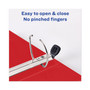 Avery Heavy-Duty View Binder with DuraHinge and Locking One Touch EZD Rings, 3 Rings, 5" Capacity, 11 x 8.5, Red View Product Image
