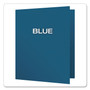 Oxford Twin-Pocket Folders with 3 Fasteners, 0.5" Capacity, 11 x 8.5, Blue, 25/Box View Product Image