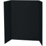 Pacon Presentation Boards - 36" Board Height x 48" Board Width - Black Surface - Tri-fold Product Image 