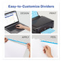 Avery Print and Apply Index Maker Clear Label Unpunched Dividers, 5-Tab, 11 x 8.5, White, 5 Sets View Product Image