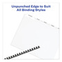 Avery Print and Apply Index Maker Clear Label Unpunched Dividers, 5-Tab, 11 x 8.5, White, 5 Sets View Product Image