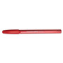 Paper Mate InkJoy 100 Ballpoint Pen, Stick, Medium 1 mm, Red Ink, Translucent Red Barrel, Dozen (PAP1951255) View Product Image