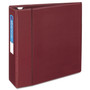 Avery Heavy-Duty Non-View Binder with DuraHinge and Locking One Touch EZD Rings, 3 Rings, 4" Capacity, 11 x 8.5, Maroon View Product Image