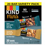 KIND Minis, Dark Chocolate Nuts and Sea Salt/Caramel Almond and Sea Salt, 0.7 oz, 20/Pack View Product Image