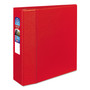 Avery Heavy-Duty Non-View Binder with DuraHinge and Locking One Touch EZD Rings, 3 Rings, 3" Capacity, 11 x 8.5, Red View Product Image