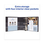Avery Heavy-Duty View Binder with DuraHinge and Locking One Touch EZD Rings, 3 Rings, 4" Capacity, 11 x 8.5, Black View Product Image