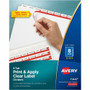 Avery Print & Apply Clear Label Dividers - Index Maker Easy Apply Label Strip - 200 x Divider(s) - 8 Blank Tab(s) - 8 Tab(s)/Set - 8.5" Divider Width x 11" Divider Length Product Image 