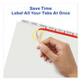Avery Print and Apply Index Maker Clear Label Plastic Dividers w/Printable Label Strip, 8-Tab, 11 x 8.5, Frosted Clear Tabs, 1 Set View Product Image