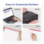 Avery Print and Apply Index Maker Clear Label Plastic Dividers w/Printable Label Strip, 8-Tab, 11 x 8.5, Frosted Clear Tabs, 1 Set View Product Image