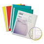 C-Line Vinyl Report Covers, 0.13" Capacity, 8.5 x 11, Clear/Assorted, 50/Box View Product Image