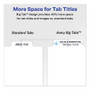 Avery Print and Apply Index Maker Clear Label Dividers, Big Tab, 5-Tab, White Tabs, 11 x 8.5, White, 1 Set (AVE11490) View Product Image