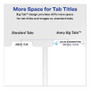 Avery Print and Apply Index Maker Clear Label Dividers, Big Tab, 5-Tab, White Tabs, 11 x 8.5, White, 1 Set View Product Image