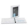 Avery Heavy-Duty View Binder with DuraHinge and One Touch Slant Rings, 3 Rings, 0.5" Capacity, 11 x 8.5, White View Product Image