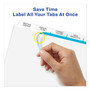 Avery Print and Apply Index Maker Clear Label Dividers, Big Tab, 5-Tab, White Tabs, 11 x 8.5, White, 5 Sets View Product Image