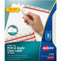 Avery Big Tab Clear Label Index Maker Dividers - 40 x Divider(s) - Print-on Tab(s) - 8 - 8 Tab(s)/Set - 8.5" Divider Width x 11" Divider Length Product Image 