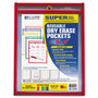 C-Line Reusable Dry Erase Pockets, 6 x 9, Assorted Primary Colors, 10/Pack (CLI41610) View Product Image