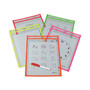 C-Line Reusable Dry Erase Pockets, 9 x 12, Assorted Neon Colors, 25/Box (CLI40820) View Product Image