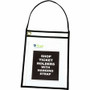 C-Line Vinyl File Pocket - 9" x 12" - Vinyl - Clear, Clear - Heavy Duty, Rip Resistant, Tear Resistant Product Image 