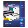 Avery Customizable Print-On Dividers, Unpunched, 8-Tab, 11 x 8.5, White, 5 Sets View Product Image