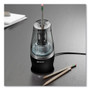 Westcott Halo Colored Pencil Non-Stick Electric Sharpener, AC-Powered, 3.5 x 6.75, Black/Silver View Product Image