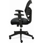 HON VL531 Mesh High-Back Task Chair with Adjustable Arms, Supports Up to 250 lb, 18" to 22" Seat Height, Black View Product Image