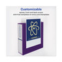 Avery Heavy-Duty View Binder with DuraHinge and Locking One Touch EZD Rings, 3 Rings, 4" Capacity, 11 x 8.5, Purple View Product Image