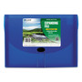 C-Line Expanding Files, 1.63" Expansion, 7 Sections, Cord/Hook Closure, 1/6-Cut Tabs, Letter Size, Blue View Product Image