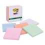 Post-it Notes Super Sticky Recycled Notes in Wanderlust Pastels Collection Colors, Note Ruled, 4" x 4", 90 Sheets/Pad, 6 Pads/Pack (MMM6756SSNRP) View Product Image
