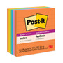 Post-it Notes Super Sticky Pads in Energy Boost Collection Colors, Note Ruled, 4" x 4", 90 Sheets/Pad, 6 Pads/Pack (MMM6756SSUC) View Product Image